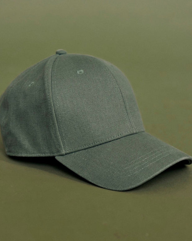 Olive Canvas Satin Lined Hat