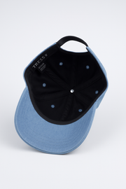 Blue Canvas Satin Lined Hat