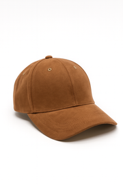 Chocolate Vegan Suede Satin Lined Hat