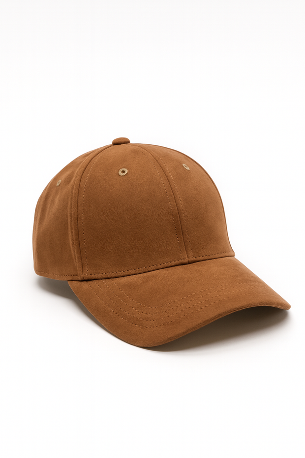 Chocolate Vegan Suede Satin Lined Hat