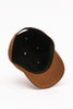 Chocolate Vegan Suede Satin Lined Hat