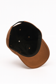 Chocolate Vegan Suede Satin Lined Hat