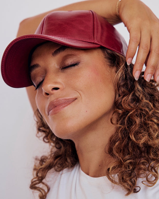 Cran Vegan Leather Satin Lined Hat