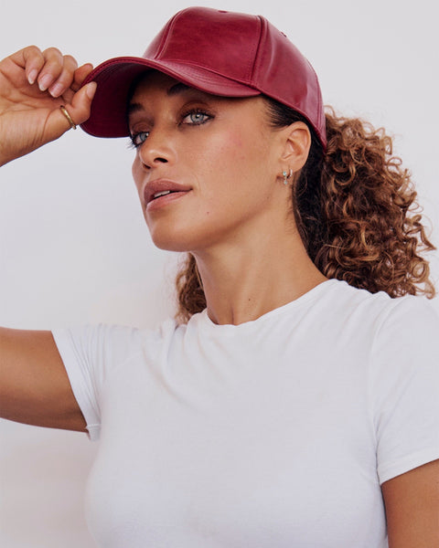 Cran Vegan Leather Satin Lined Hat