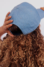 Blue Canvas Satin Lined Hat